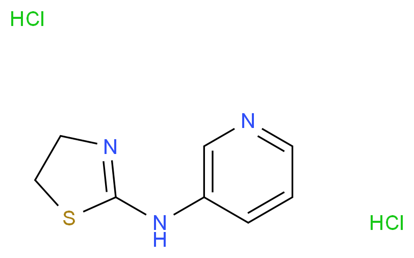 N-(4,5-dihydro-1,3-thiazol-2-yl)pyridin-3-amine dihydrochloride_分子结构_CAS_)