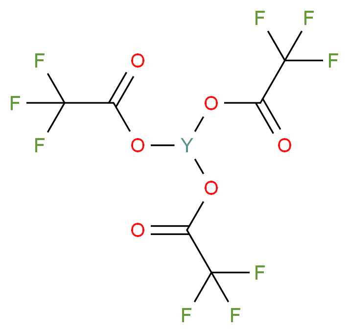 bis[(trifluoroacetyl)oxy]yttrio 2,2,2-trifluoroacetate_分子结构_CAS_304851-95-4