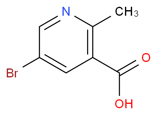 5-bromo-2-methylpyridine-3-carboxylic acid_分子结构_CAS_351003-02-6