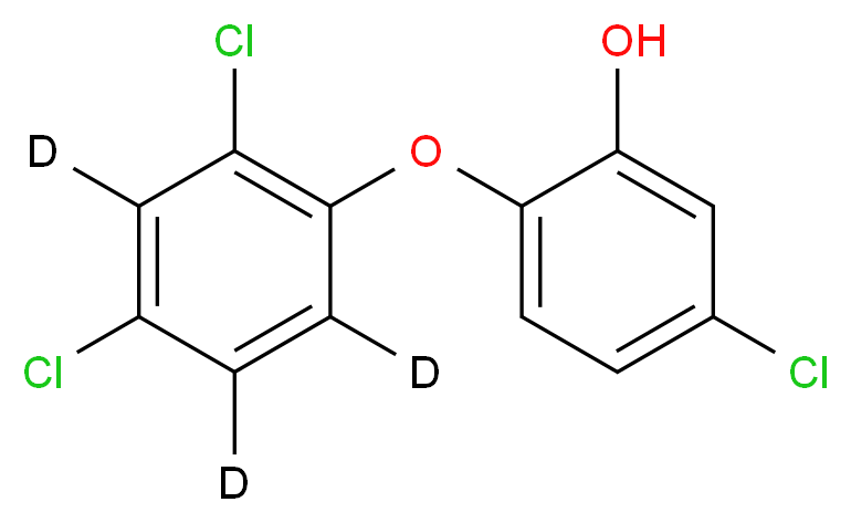 5-chloro-2-dichloro(<sup>2</sup>H<sub>3</sub>)phenoxyphenol_分子结构_CAS_1020719-98-5