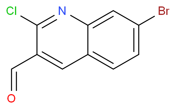 7-bromo-2-chloroquinoline-3-carbaldehyde_分子结构_CAS_136812-31-2