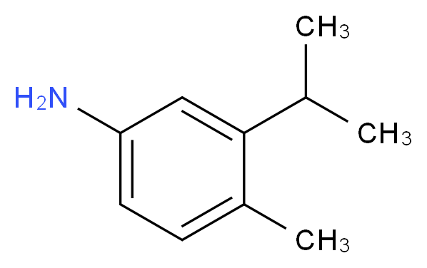 4-methyl-3-(propan-2-yl)aniline_分子结构_CAS_5266-84-2
