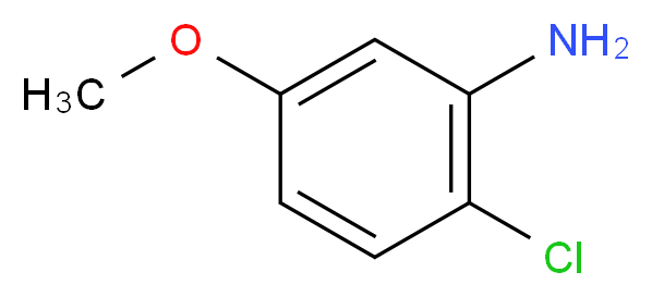 2-Chloro-5-methoxyaniline_分子结构_CAS_)