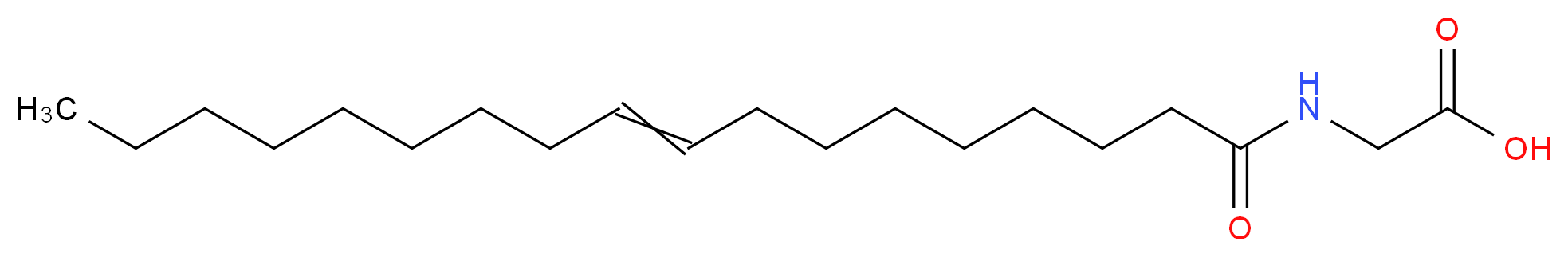 2-(octadec-9-enamido)acetic acid_分子结构_CAS_2601-90-3