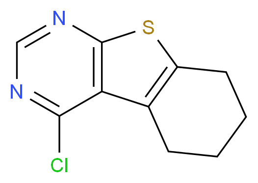 4-Chloro-5,6,7,8-tetrahydro-benzo[4,5]thieno[2,3-d]pyrimidine_分子结构_CAS_40493-18-3)