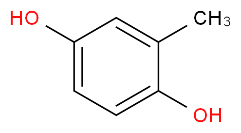 2-methylbenzene-1,4-diol_分子结构_CAS_95-71-6