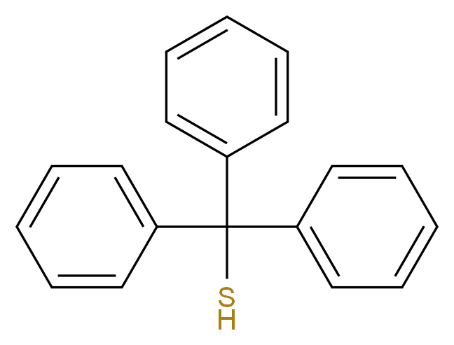 triphenylmethanethiol_分子结构_CAS_3695-77-0