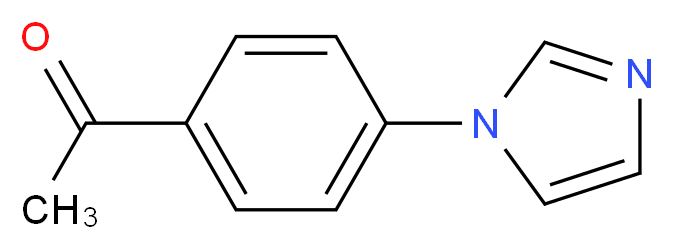 1-[4-(1H-imidazol-1-yl)phenyl]ethan-1-one_分子结构_CAS_10041-06-2