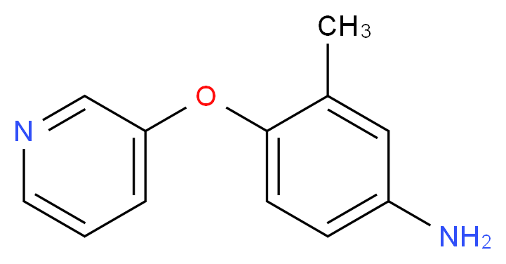 3-methyl-4-(pyridin-3-yloxy)aniline_分子结构_CAS_)