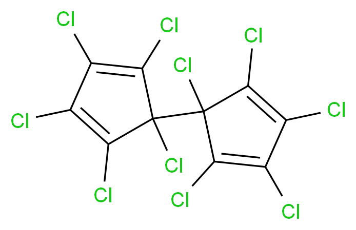 1,2,3,4,5-pentachloro-5-(pentachlorocyclopenta-2,4-dien-1-yl)cyclopenta-1,3-diene_分子结构_CAS_2227-17-0