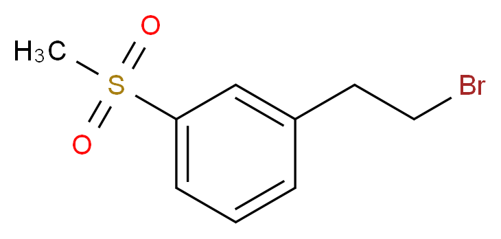 1-(2-bromoethyl)-3-methanesulfonylbenzene_分子结构_CAS_1196156-93-0