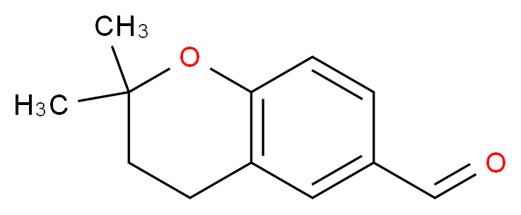 2,2-dimethyl-3,4-dihydro-2H-1-benzopyran-6-carbaldehyde_分子结构_CAS_61370-75-0