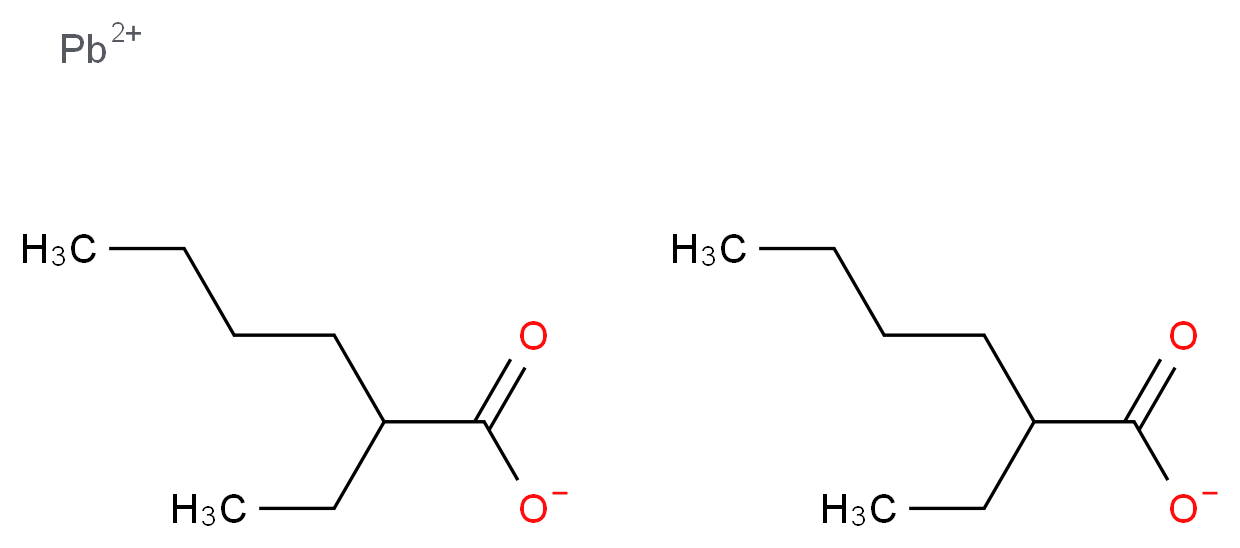 2-乙基己酸铅(II)_分子结构_CAS_301-08-6)