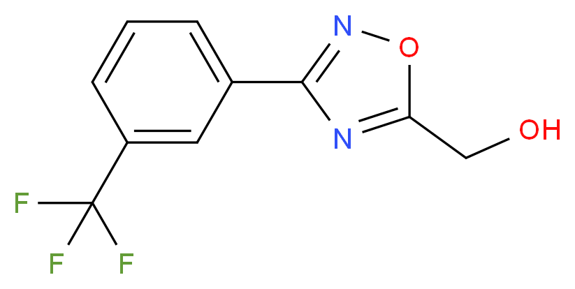 {3-[3-(Trifluoromethyl)phenyl]-1,2,4-oxadiazol-5-yl}methanol_分子结构_CAS_)