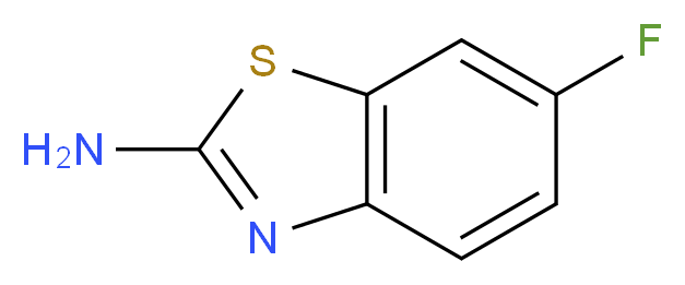 6-fluoro-1,3-benzothiazol-2-amine_分子结构_CAS_348-40-3