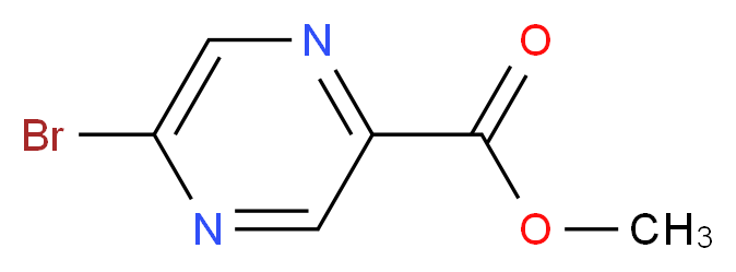 methyl 5-bromopyrazine-2-carboxylate_分子结构_CAS_210037-58-4