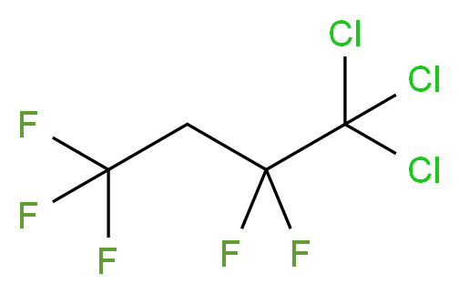 1,1,1-trichloro-2,2,4,4,4-pentafluorobutane_分子结构_CAS_380-63-2