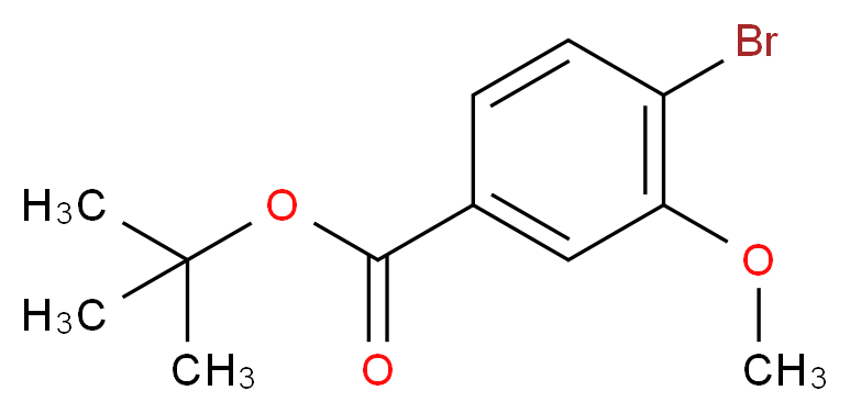 tert-butyl 4-bromo-3-methoxybenzoate_分子结构_CAS_247186-51-2