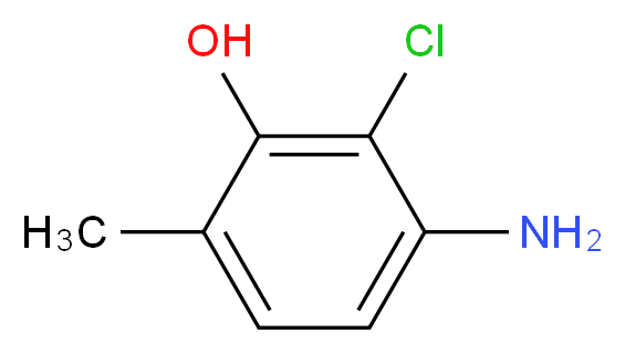 2-Methyl-5-amino-6-chlorophenol_分子结构_CAS_84540-50-1)