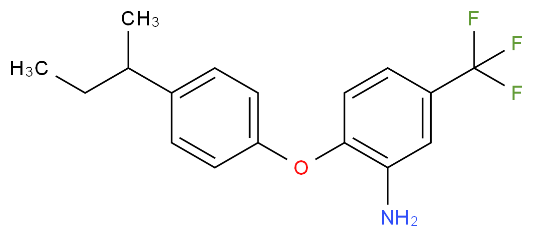 2-[4-(sec-Butyl)phenoxy]-5-(trifluoromethyl)-aniline_分子结构_CAS_)
