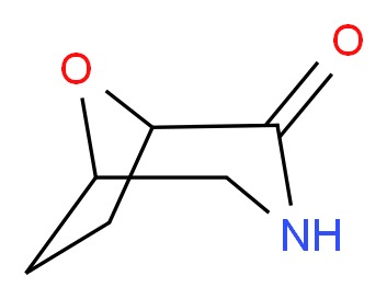 8-Oxa-3-azabicyclo[3.2.1]octan-2-one_分子结构_CAS_83601-55-2)