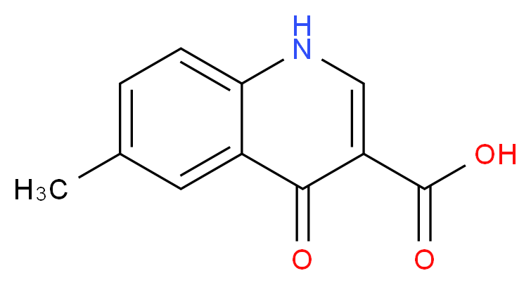 6-methyl-4-oxo-1,4-dihydroquinoline-3-carboxylic acid_分子结构_CAS_51726-39-7)