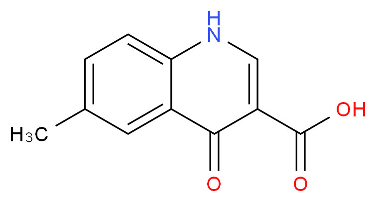 6-Methyl-4-oxo-1,4-dihydroquinoline-3-carboxylic acid_分子结构_CAS_51726-39-7)