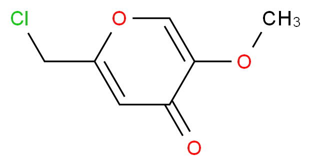 2-Chloromethyl-5-methoxy-pyran-4-one_分子结构_CAS_40838-34-4)