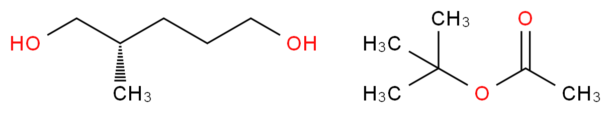 (2S)-2-methylpentane-1,5-diol tert-butyl acetate_分子结构_CAS_162955-48-8