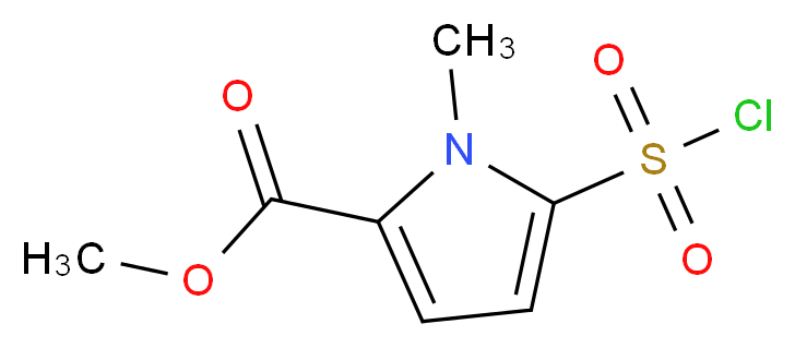 methyl 5-(chlorosulfonyl)-1-methyl-1H-pyrrole-2-carboxylate_分子结构_CAS_306936-53-8)