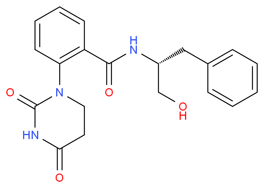 N-[(1R)-1-benzyl-2-hydroxyethyl]-2-(2,4-dioxotetrahydropyrimidin-1(2H)-yl)benzamide_分子结构_CAS_)