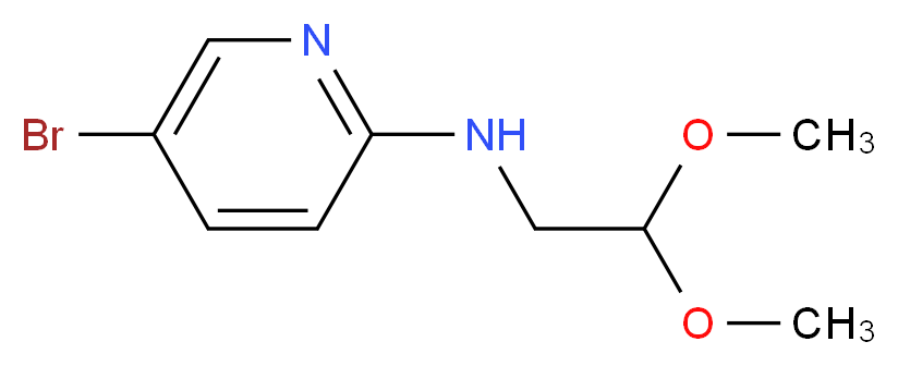 5-Bromo-N-(2,2-dimethoxyethyl)pyridin-2-amine_分子结构_CAS_)