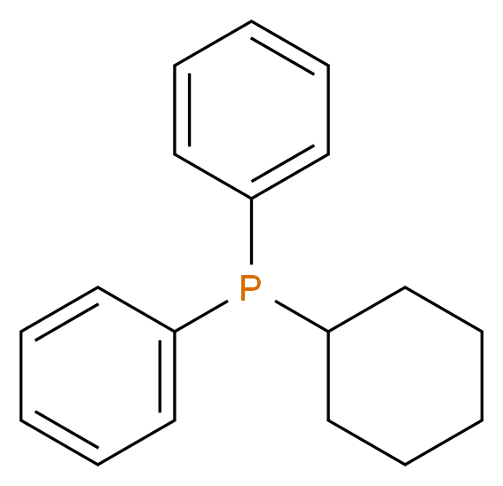 环己基二苯基磷_分子结构_CAS_6372-42-5)