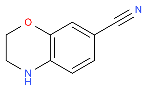 3,4-DIHYDRO-2H-1,4-BENZOXAZINE-7-CARBONITRILE_分子结构_CAS_566158-19-8)