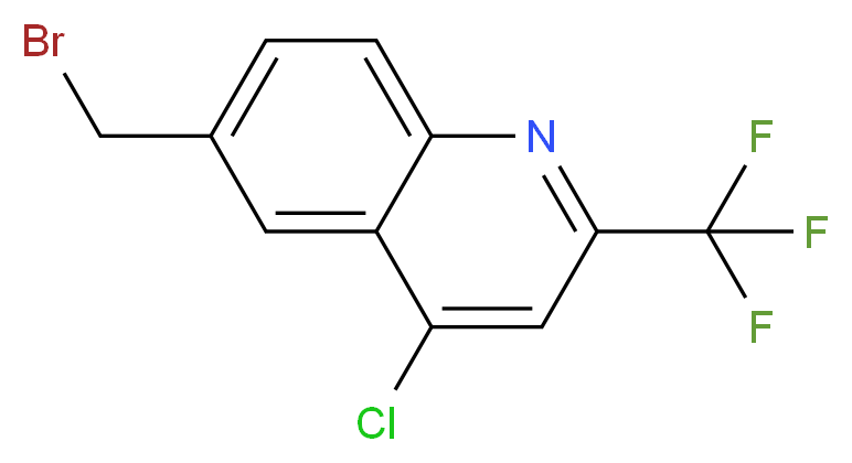 6-(Bromomethyl)-4-chloro-2-(trifluoromethyl)-quinoline_分子结构_CAS_123637-51-4)