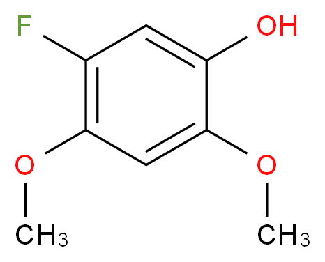 5-fluoro-2,4-dimethoxyphenol_分子结构_CAS_1065076-49-4)