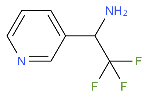 (2,2,2-trifluoro-1-pyridin-3-ylethyl)amine_分子结构_CAS_912761-24-1)