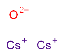 dicaesium(1+) ion oxidandiide_分子结构_CAS_20281-00-9