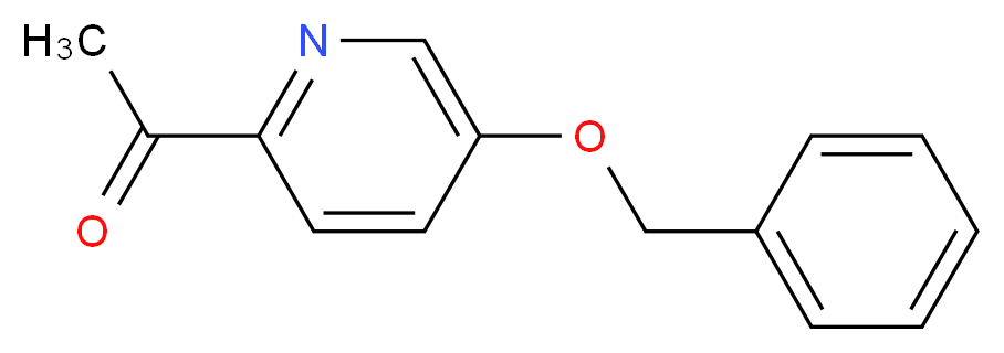 1-[5-(benzyloxy)pyridin-2-yl]ethan-1-one_分子结构_CAS_858597-92-9