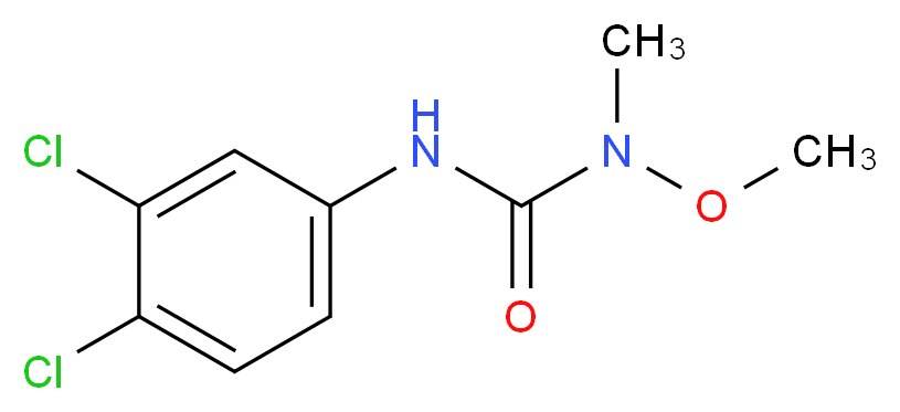 1-(3,4-dichlorophenyl)-3-methoxy-3-methylurea_分子结构_CAS_330-55-2