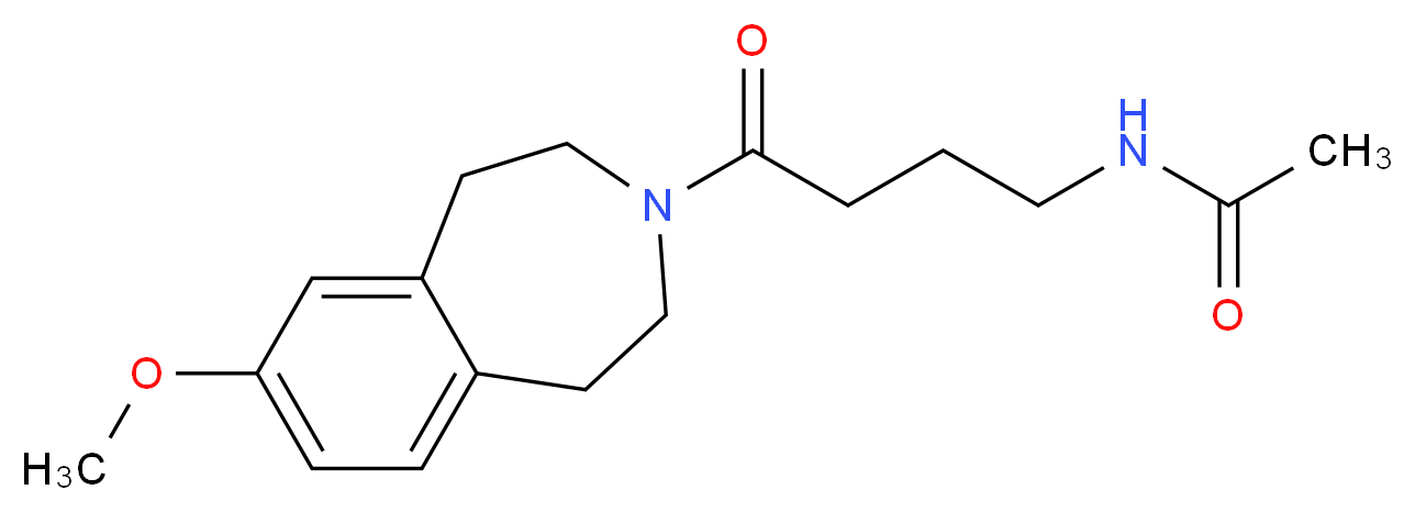 N-[4-(7-methoxy-1,2,4,5-tetrahydro-3H-3-benzazepin-3-yl)-4-oxobutyl]acetamide_分子结构_CAS_)