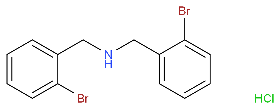 bis[(2-bromophenyl)methyl]amine hydrochloride_分子结构_CAS_336615-45-3