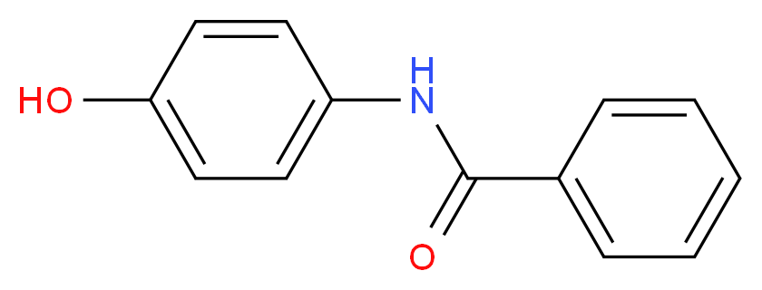 N-(4-hydroxyphenyl)benzamide_分子结构_CAS_15457-50-8