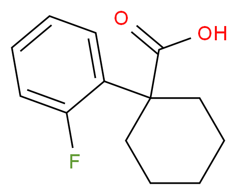 1-(2-fluorophenyl)cyclohexane-1-carboxylic acid_分子结构_CAS_106795-66-8