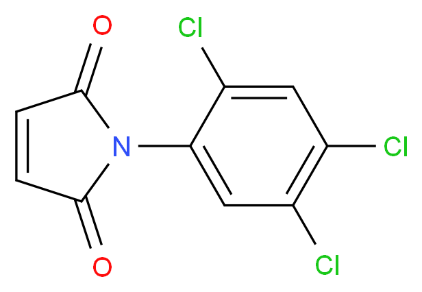 1-(2,4,5-Trichloro-phenyl)-pyrrole-2,5-dione_分子结构_CAS_31489-22-2)