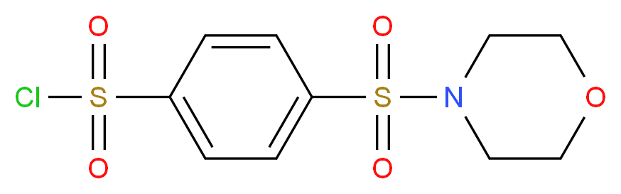 4-(morpholine-4-sulfonyl)benzene-1-sulfonyl chloride_分子结构_CAS_465514-13-0