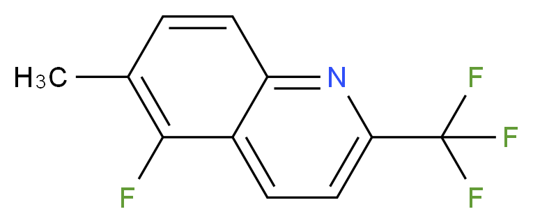 5-Fluoro-6-methyl-2-(trifluoromethyl)quinoline 97%_分子结构_CAS_)