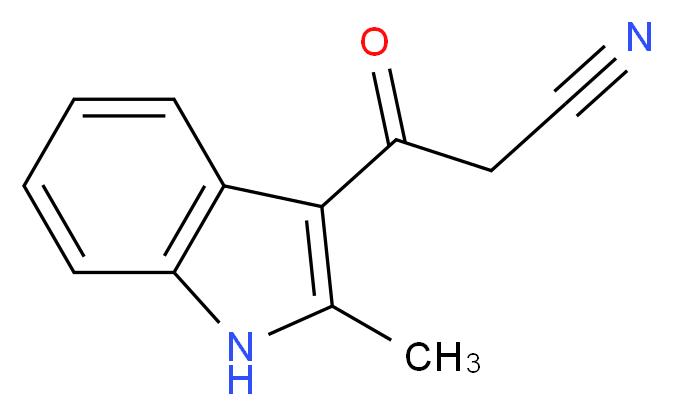 3-(2-Methyl-1H-indol-3-yl)-3-oxo-propionitrile_分子结构_CAS_76397-72-3)