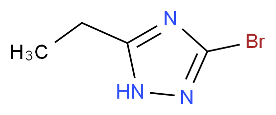 3-bromo-5-ethyl-1H-1,2,4-triazole_分子结构_CAS_15777-58-9