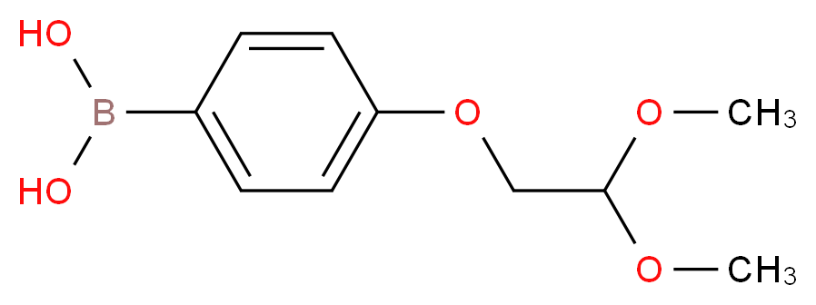 4-(2,2-DIMETHOXYETHOXY)PHENYLBORONIC ACID_分子结构_CAS_1256355-36-8)